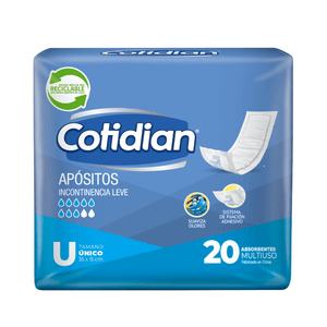 Apósito Cotidian Unisex Normal 20 un Talla U